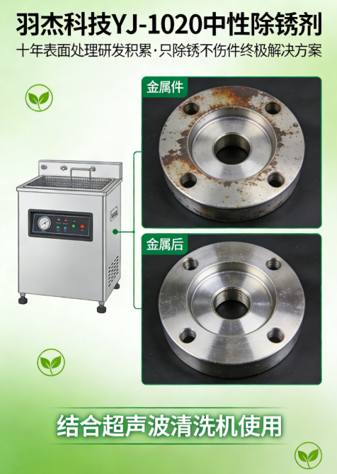 超声波除锈剂YJ-1020 | 中性环保除锈解决方案 | 深圳市羽杰科技有限公司